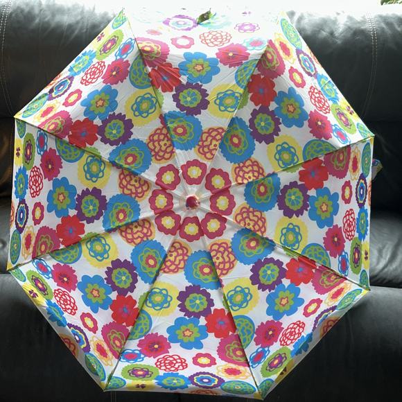 Flowers Cynthia Raleigh fold up umbrella - Picture 8 of 9